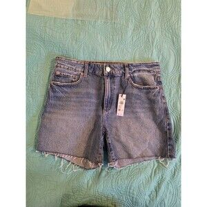 Garage Denim Women's 5/27 Mid Rise Cut Off Raw Hem Cotton  Distressed Jean Short